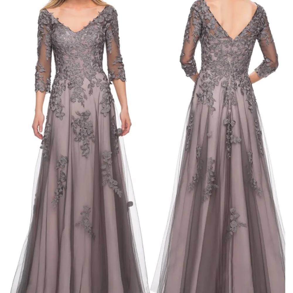 NWOT La Femme tulle gown